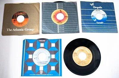 Rock Lot of 5 - 45s Greg Lake Steely Dan The Baby's Sir Douglas Quintet Styx - Image 1 of 4