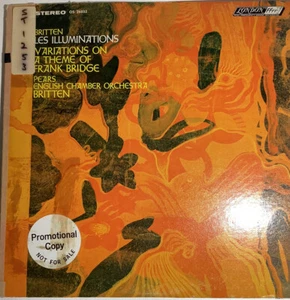 SXL 6316 ed1 WB/GR Britten, Pears: Britten: Les Illuminations, Variations. 1G/2G - Imagen 1 de 4