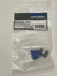 New*comCables Cat 6 Keystone Jack*RJ45*8P8C*Ethernet Plug*Blue - Afbeelding 1 van 2