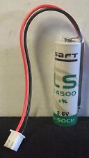 2 Pcs Saft Ls14500 Lithium Battery AA 3.6v 2450mah With C805550 Connector