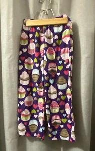 Girls Carters Cupcake Fleece Pajama Pants - Purple , Size 7 - Picture 1 of 8