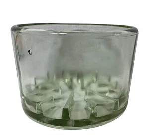 Conservador de queso de vidrio pesado transparente sanitario redondo vintage de granja sin tapa - Imagen 1 de 6