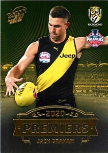 ✺New✺ 2020 RICHMOND TIGERS AFL Premiers Card JACK GRAHAM - 21 of 25