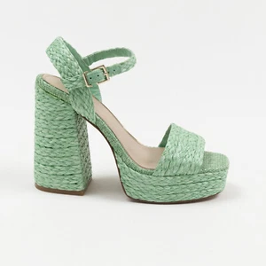 Sandalias de plataforma Kenneth Cole New York para mujer Dolly como nuevas rafia talla 7,5 - Imagen 1 de 6