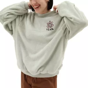 Vans Womens Koozy Crew Fleece Sweatshirt / Sage Green / RRP £64 - Picture 1 of 4
