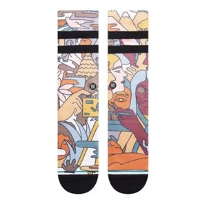Stance Adult Vintage White Crew Polyester Cushion Calication Casual Socks L 9-13 - Picture 1 of 1