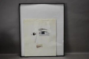 Magazine Collage Art Portrait Abstract Face Minimalism Signed Heller 2014 - Picture 1 of 8