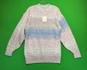 NEW Lauren Conrad Sweater Women's XS Multicolor Pastel Knit Pullover NWT - Picture 1 of 12