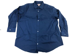 Croft & Barrow Men's Long Sleeve Button Up Easy Care Shirt - Blue, 18.5 x 34/35B - Picture 1 of 7