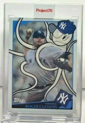 2021 Topps PROJECT 70 card #36 2009 Roger Clemens by Greg CRAOLA Simkins SP/2255 - Image 1 of 3