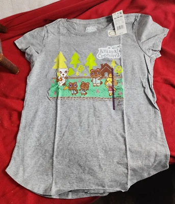 Camiseta Welcome to Animal Crossing Oficial Nintendo New Horizons XL 14-16 Niña Foto 1 de 4