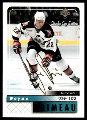 2000-01 Upper Deck Gold Script Wayne Primeau /100 #28 *Noles2148* - Image 1 of 2