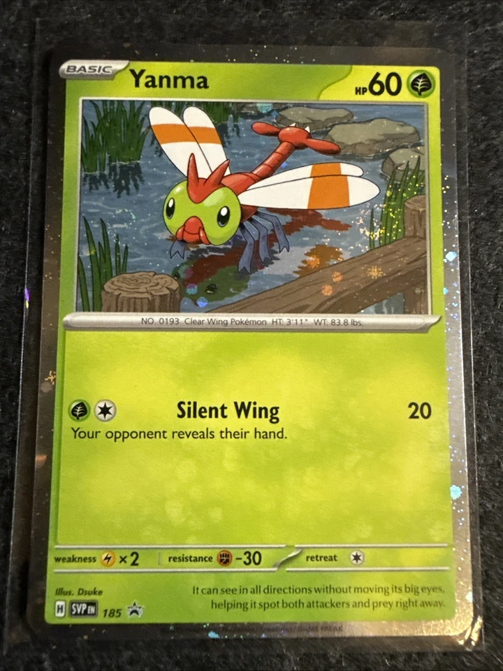 Pokemon TCG - Yanma 185 Sv: Scarlet & Violet Promo Cards Cosmo Holo Near Mint - Image 1 of 4
