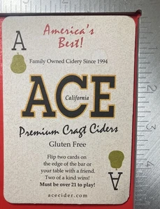 ACE CALIFORNIA CIDER BEE 3X4 INCH RECTANGLE BEER COASTER AMERICA'S BEST - Picture 1 of 2