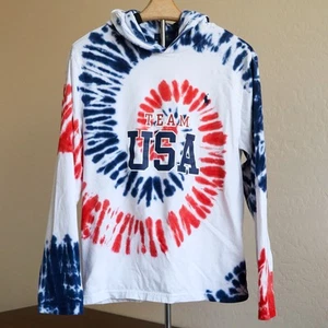 Polo Ralph Lauren Navy Team USA 2020 Summer Olympics Tie-Dye Hoodie Kids XL 18 - Picture 1 of 8