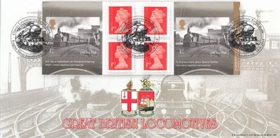 Locomotives Retail Booklet Bradbury FDC Engine St Smethwick 2014 51/100 (151829) - Image 1 of 2