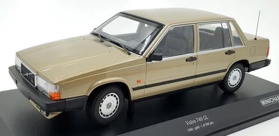 Minichamps 1/18 Scale Diecast 155 171700 - Volvo 740 GL 1986 - Gold - Image 1 of 4