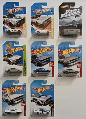 Lot of 8 2011-21 Hot Wheels New Models-Zamac Nissan Skyline 2000 GT-R & H/T-X - Image 1 of 4