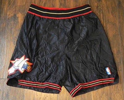 Philadelphia 76'ers Reebok Team Issued Basketball Shorts Black NOS Size 38 - Image 1 of 4