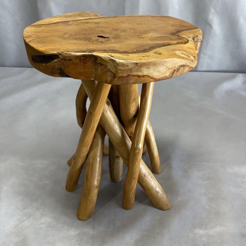Live Edge Natural Side Table - Image 1 of 4