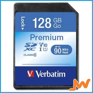 Verbatim Premium Memory Card 128 GB SDXC Class 10 - Picture 1 of 2