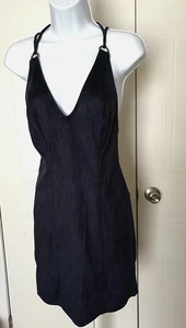 INTIMATELY FREE PEOPLE WOMEN'S NAVY LOUNGEWARE SPAGHETTI STRAPS BACKLESS SZ M - Picture 1 of 10