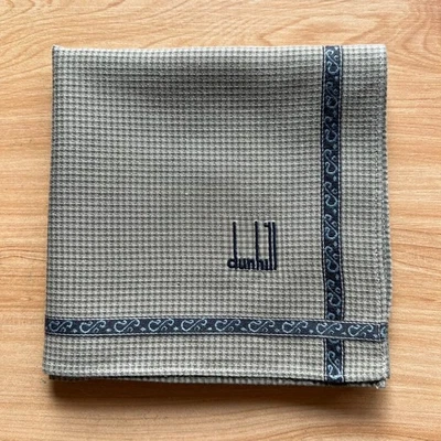 VINTAGE HANDKERCHIEF HOUNDSTOOTH PLAIN MEN'S POCKET SQUARE COTTON 19" B0965 - Image 1 of 3