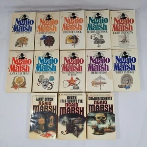 Lot of 13 Ngaio Marsh Murder Mystery Paperback Books Vintage - Picture 1 of 12