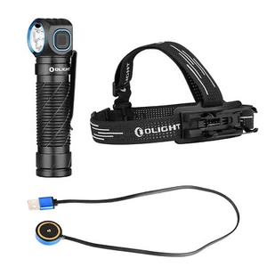 Olight Perun 3 3000 Lumen Rechargeable L-Shaped Headlamp - Picture 1 of 11