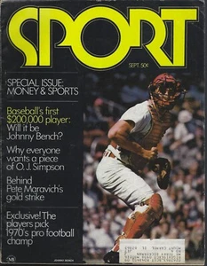 September 1970 Sport Magazine - Johnny Bench Pete Maravich Billy Williams HOF - Picture 1 of 4
