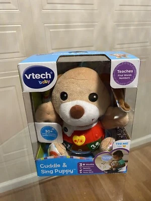 Vtech Baby Unisex Cuddle and Sing Puppy 30+ Songs Melodies Sounds Phrases - NEW! - Image 1 of 4