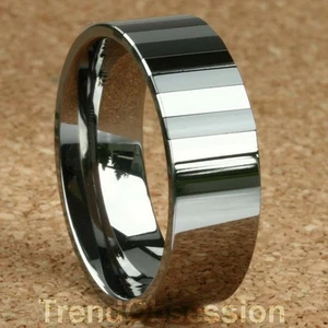 Anillo de boda de carburo de tungsteno para hombre talla 8 - Imagen 1 de 1
