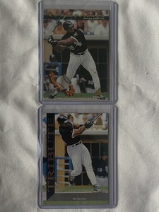 Frank Thomas 1994 Pinnacle (2) Tribute #TR14 & Power Surge #PS6 White Sox