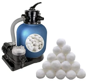 1.5 lbs Pool Filter Balls Eco-Friendly Fiber Filter Media for Swimming Pool - Picture 1 of 7