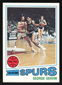 1977-78 Topps White Backs George Gervin #73 - San Antonio Spurs - HOF NM