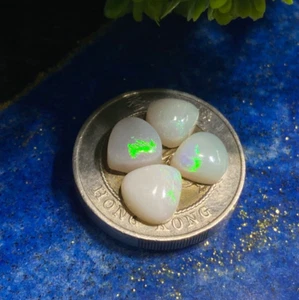 AAA+ Qualità Fuoco Naturale Opale Australiano Gemma Cabochon per Creazione Gioielli. - Foto 1 di 5