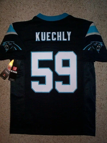 ($50) Carolina Panthers LUKE KUECHLY nfl Jersey YOUTH KIDS BOYS (m-med-medium) Cover