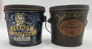 2 VINTAGE 1 LB. Peanut Butter Advertising Tins DIXIE HIGH GRADE & SERV-US - Picture 1 of 18