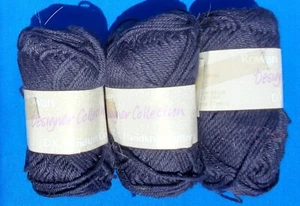 Rowan Handknit DK 100% Cotton Yarn Lot (3+) 50 gm 77 m Color #244-True Navy - Picture 1 of 3