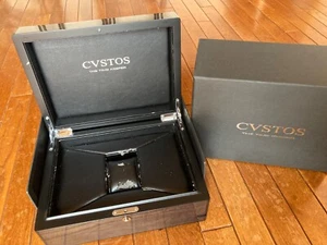 Original CVSTOS EMPTY Wooden WATCH BOX with Accessories #U67 - Picture 1 of 12