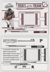 2005 Playoff Absolute Memorabilia Tools of the Trade Red /250 TJ Duckett #TT-87