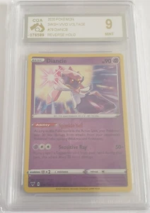 Pokemon SWSH Vivid Voltage Diancie Reverse Holo Graded CGA 9 - Bild 1 von 1
