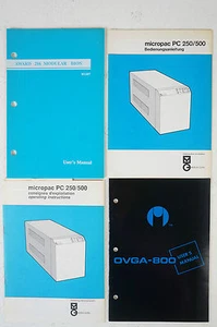 micropac PC 250 500 Award 286 Modular Bios OVGA800 Owners Manuals Handbüch B2630 - Bild 1 von 1
