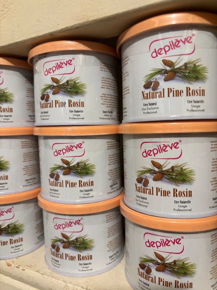 Cera de colofonia de pino natural Depileve 14,1 oz (400 g) depilación con cera profesional Foto 1 de 1
