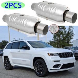 Pair 2.5" Inlet/Outlet Catalytic Converter EPA Approved For Jeep Grand Cherokee - Picture 1 of 14