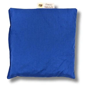 Kirschkernkissen 20x20cm Blau Körnerkissen 100% Baumwolle für Wärme und Kältethe - Picture 1 of 5