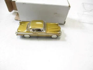 VINTAGE DIECAST - 94254 1/43 1958 STUDEBAKER GOLDEN HAWK- GOLD - NEW- H76 - Picture 1 of 5