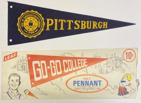 1950s Pitt Pittsburgh Panthers University  Mini Pennant 3.25x9.5" Cover