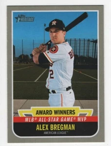 2019 Topps Heritage - AWARD WINNER ALEX BREGMAN HOUSTON ASTROS #8 - Bild 1 von 2