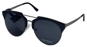 Lucky Brand Mens Navy Gunmetal Plastic Metal Soft Square Sunglass, Cambria - Picture 1 of 13